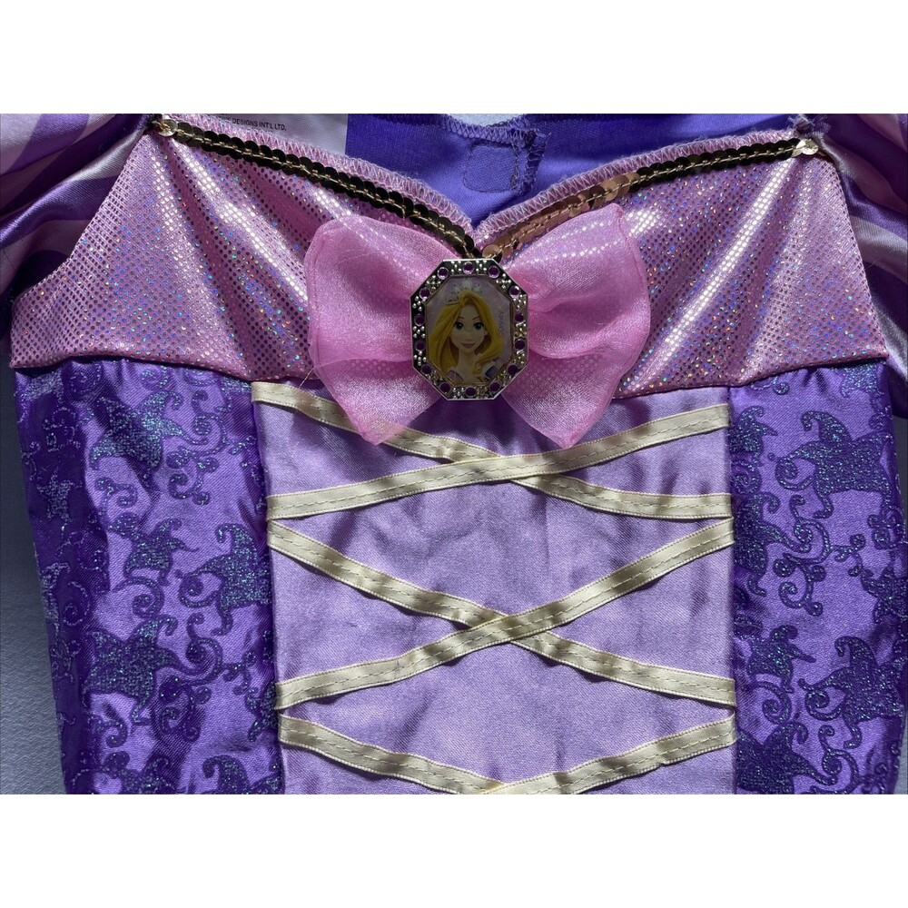 Disney Princess Rapunzel Costume Purple Dress Tangled Costumes S 4-6x Cosplay - Picture 3 of 10